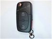 Audi 3-button flip remote key shell