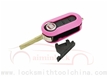Fiat 3 button flip remote key shell (...