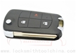 Nissan Sunny 3-button flip remote key...
