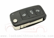VW 3-button flip remote key casing