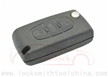Peugeot 3-button Flip Remote Key She...