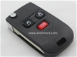Ford 3-button Flip Remote key shell