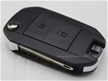 Citroen 2-button flip remote key shel...