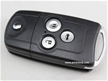 Honda 3-button flip remote key shell