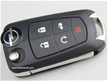 Opel 5-button flip remote key shell