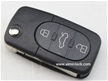 Audi 3-button flip remote key shell