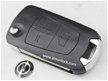 Opel 3-button flip remote key shell